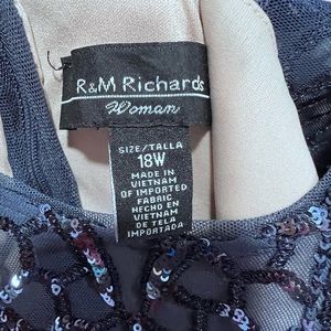 High low hem navy formal gown